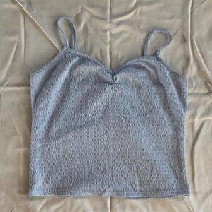 White Fawn Light Blue Tank Top